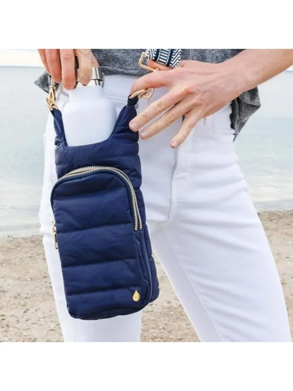 Hydro Crossbody Water Bottle Holder with Phone Pocket - Fits 32 oz Bottles